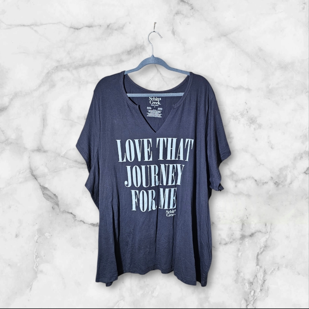Torrid 6 - Dark Gray Schitts Creek V Neck Cut Tee